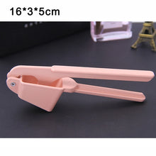 Load image into Gallery viewer, Metal Garlic Press Manual Garlic Ginger Quick Squeezer Multifunction Crusher Antirust Durable Hand Squeeze Garlic Peeling Device
