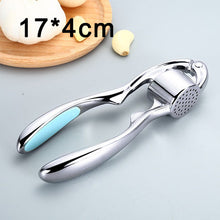 Load image into Gallery viewer, Metal Garlic Press Manual Garlic Ginger Quick Squeezer Multifunction Crusher Antirust Durable Hand Squeeze Garlic Peeling Device
